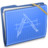 Blue Elastic Developer Icon